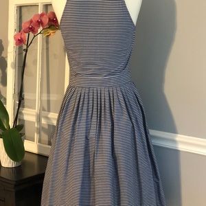 Michael Kors Striped Poplin Shirtdress